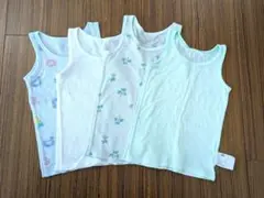 【ユニクロ】コットンメッシュタンクトップ（80cm） 4枚組