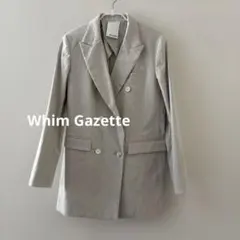 【未使用】Whim Gazette ダブルテーラードジャケット ベージュのサムネイル