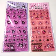 マイメロディ　クロミ　My Melody & KUROMI タイルシールセット