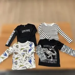 長袖カットソー 4点セット 110cm