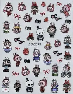 ネイルシール Labubu ラブブ POP MART キャラクター RS.79