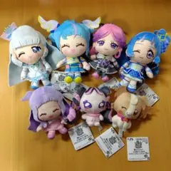映画キミとアイドルプリキュア♪コロっとまんまる　プリフェイスぬいぐるみ　７個