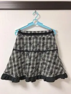 axes femme チェック柄スカート