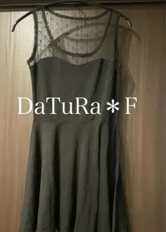 DaTuRa◆シースルー◆ワンピース◆ドレス◆水玉◆ドット◆ノースリーブ