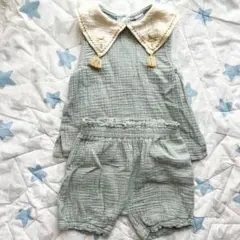 【cottoli】タッセル付きセーラー襟のセットアップ