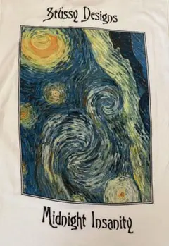 希少 90s OLD STUSSY ウォレット 財布 スカル オーナメント刺繍紺