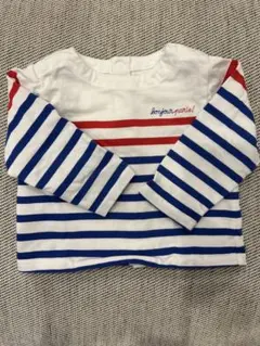 Jacadi ボーダー長袖Tシャツ 12M 74cm
