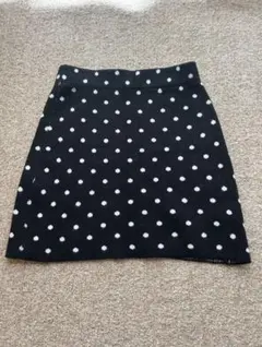 ドット柄 ニットスカート ミニスカート ウィッシュコア
