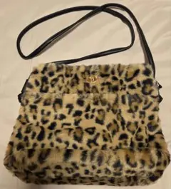 ヒョウ柄ファーショルダーバッグ ※タグつき
