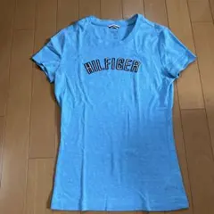 トミーヒルフィガー HILFIGER Tシャツ s水色 半袖