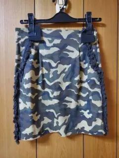 大人かわいい　カモフラ迷彩スカート【サイズ36】