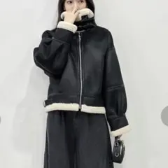 【dazzlin】ボアコンパクト ショートブルゾン