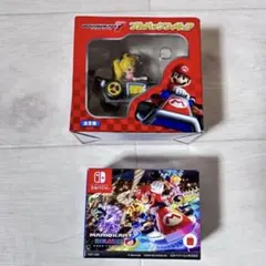 マリオカート7 プルバックフィギュア　ピーチ姫 / ハッピーセット ルイージ