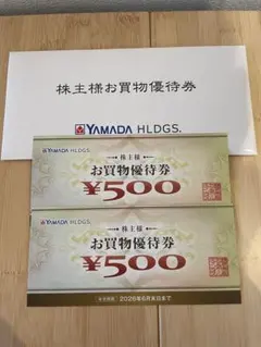 ヤマダ電機 株主優待 お買物優待券　1000円分