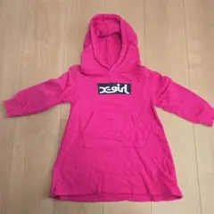 x-girl100サイズのパーカーワンピース