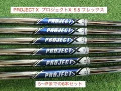 PROJECT X プロジェクトX (5.5 S) 5〜P 6本ミズノ養老刻印 PROJECT X プロジェクトX 6.5 X相当4-P 7本ミズノ養老刻印入り - メルカリ