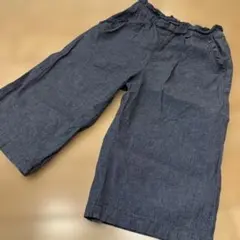 ダークブルー ワイドパンツ 120