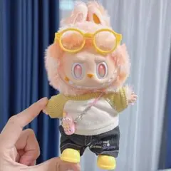 ラブブ Labubu ぬいぐるみの着せ替え服とアクセサリー 17cm 5点