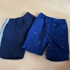綿ハーフパンツ130センチ　2点