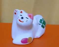 輪葉葉招き猫 令和猫 幸運の四つ葉のクローバー 輪葉葉招き猫 令和猫 幸運の四つ葉のクローバー - メルカリ