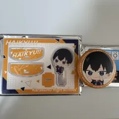 ハイキュー!! 影山飛雄 アクスタ・缶バッジセット - メルカリ
