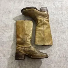 FRYE フライ ウエスタンブーツ ペコス USA製 ブラウン US7.5Dのサムネイル