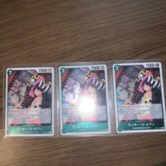 モンキー・D・ルフィ×3枚　R  FILM OP02-041  頂上決戦