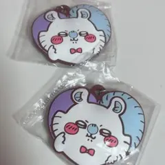 ちいかわ ハートのラバーマスコット モモンガ×2