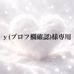 ｙ(プロフ欄確認)様専用ページ