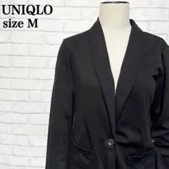 UNIQLO 黒 テーラードジャケット M 就活 ビジネス カジュアル
