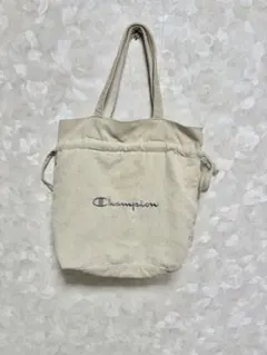 Champion コーデュロイ トートバッグ ベージュのサムネイル