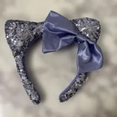 USJ 猫耳カチューシャ 紫色 スパンコール