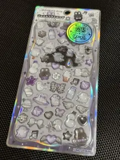 【正規品】光るジュエルプチドロップ　ストーンつき　しろくろドロップ