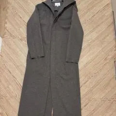 BEAUTY&YOUTH フード付きロングコート M ミルクティーベージュ