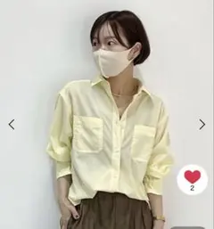 2WAYシャツ　　caho コラボ