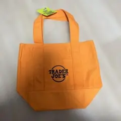 【新品、未使用】トレジョ　ミニ　エコバッグ　オレンジ　TRADER JOE’S