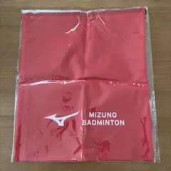 MIZUNO BADMINTON 巾着袋 レッド