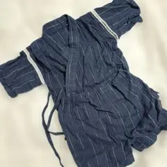 甚平　キッズ　紺色　90