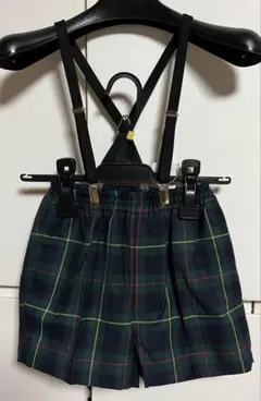 【新品B級品】ミキハウス110cm希少なスクールキッズ半ズボンmikihouse