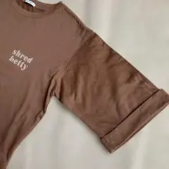 BAYFLOW ロゴTシャツ ブラウン Fサイズのサムネイル