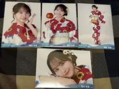 STU48 福田朱里 月別 生写真 2026年 7月 浴衣衣装 4枚コンプ