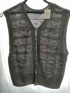 2WAY ニットベスト ブラウン