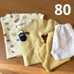 UNIQLO キルト パジャマ 80cm 2組セット ひつじのショーン セサミ