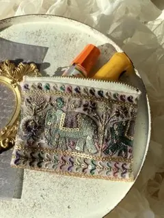 インド刺繍リボンポーチ27