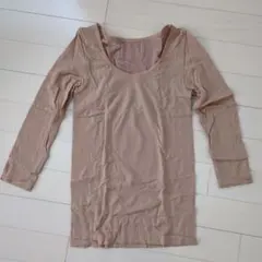 オルビス あったかフィットインナー8分袖M スモーキーモカ