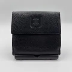 美品 CELINE セリーヌ レザー トリンオフ 二つ折り財布 三つ折り財布