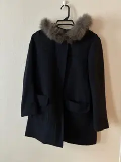 United Arrows フォックスファー付きコート