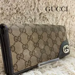 あ*】様 ✨人気✨グッチ　長財布　折りたたみ　インターロッキング　GG キャンバ