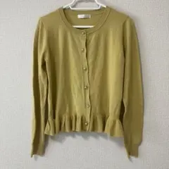 ASTORIA ODIER イエロー オシャレ トップス フリルカーディガンのサムネイル