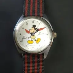 【稼働品】セイコー ディズニー ミッキーマウス 手巻き 5000-7000 希少
